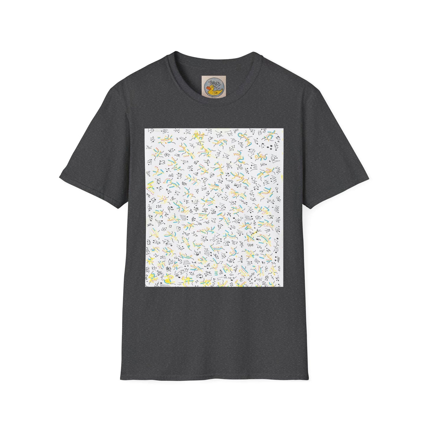 Joan Miró Style Abstract Print Tee | Hand Drawn Surrealist Art T-Shirt