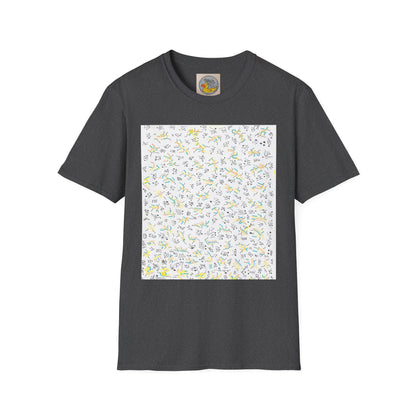 Joan Miró Style Abstract Print Tee | Hand Drawn Surrealist Art T-Shirt