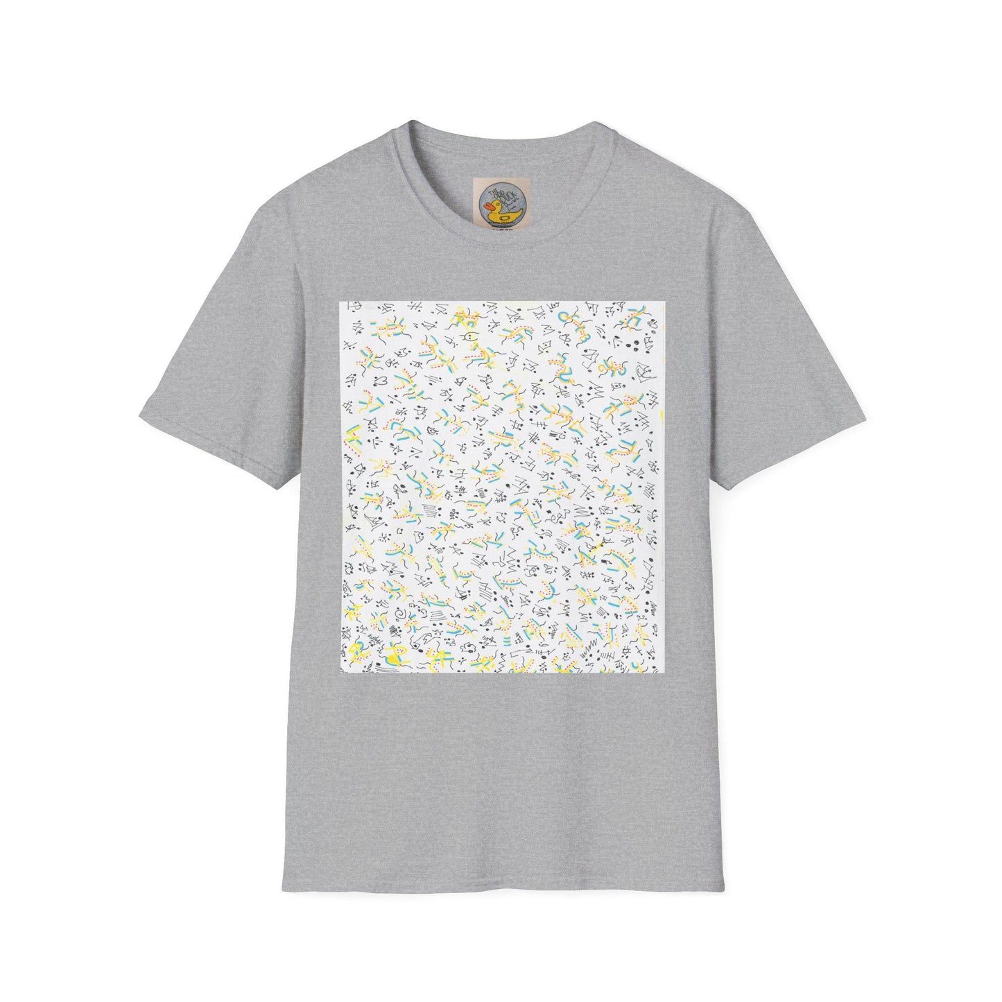 Joan Miró Style Abstract Print Tee | Hand Drawn Surrealist Art T-Shirt