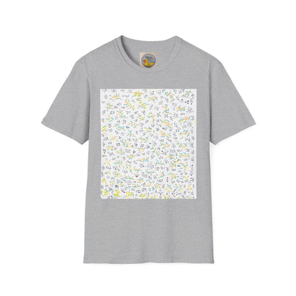 Joan Miró Style Abstract Print Tee | Hand Drawn Surrealist Art T-Shirt