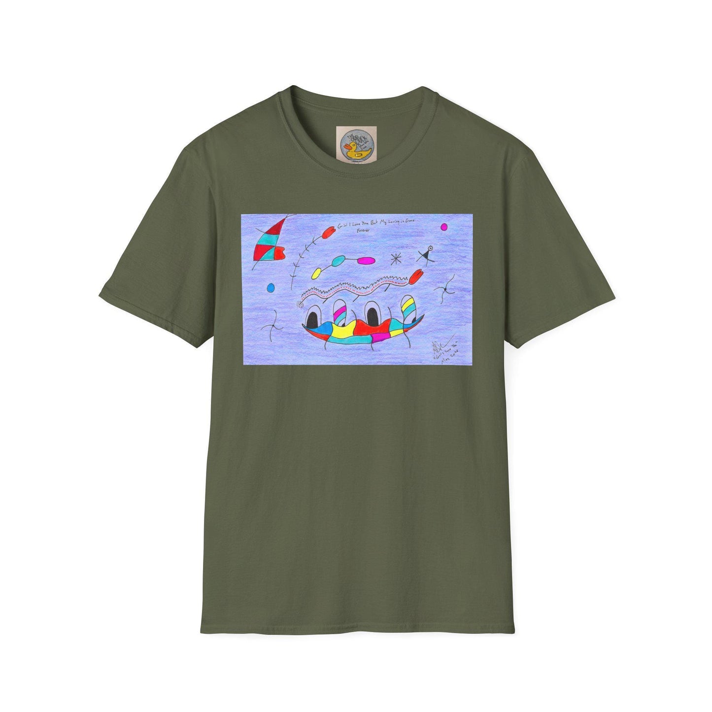 Joan Miro Inspired Abstract Duck T-Shirt | Surrealist Animal Art Tee