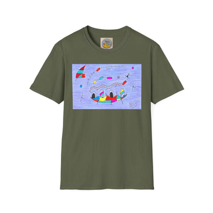 Joan Miro Inspired Abstract Duck T-Shirt | Surrealist Animal Art Tee