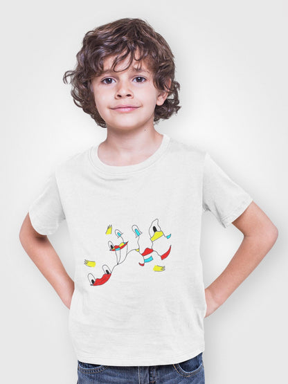 Abstract Duck T-Shirt | Joan Miro Style Hand Drawn Graphic Tee